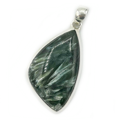 seraphinite sterling silver gemstone pendant