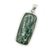 seraphinite sterling silver gemstone pendant