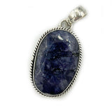 Sapphire Quartz Gemstone Oval Pendant