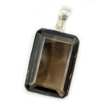 Aarna Smoky Quartz Rectangle Pendant