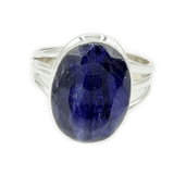 Sapphire Quartz Oval Boho Ring