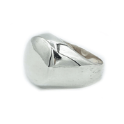 plain sterling silver signet ring
