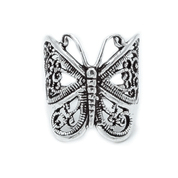sterling silver butterfly ring