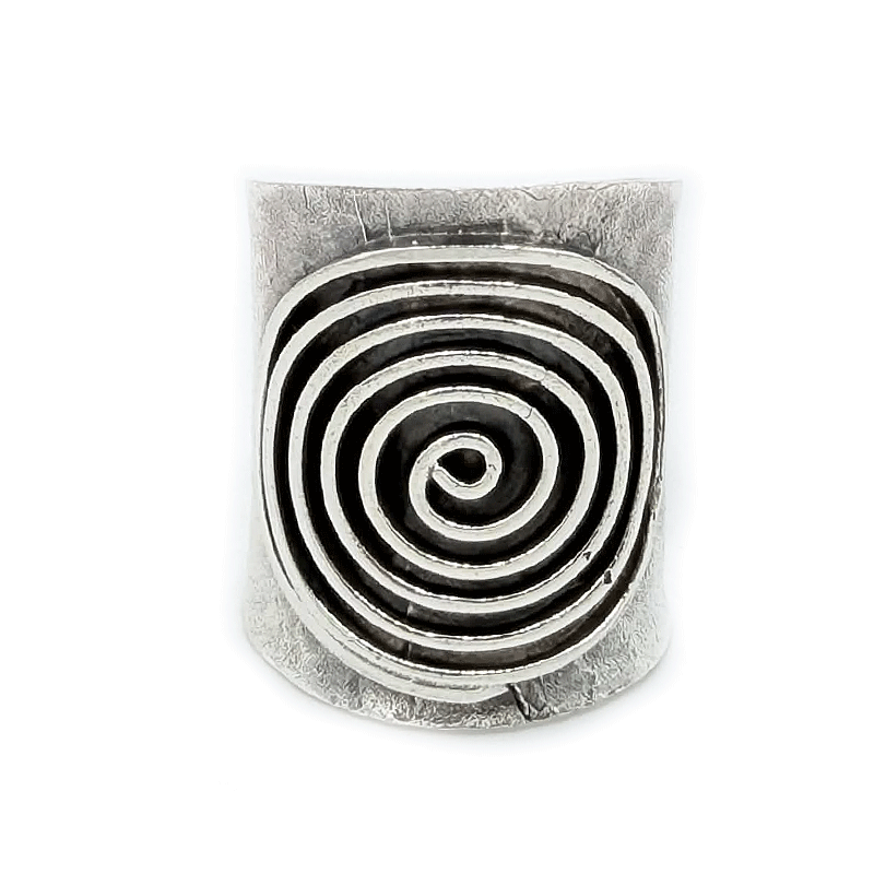 sterling silver swirl ring