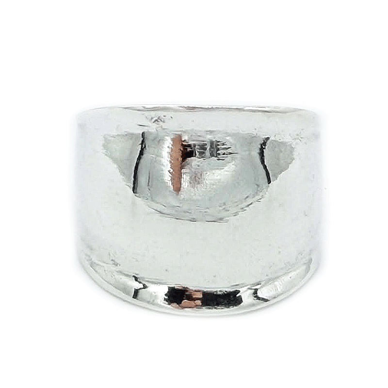 sterling silver dome ring