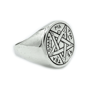 pentagram sterling silver ring