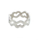 Simple Heart Sterling Silver Ring