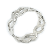 simple sterling silver heart ring