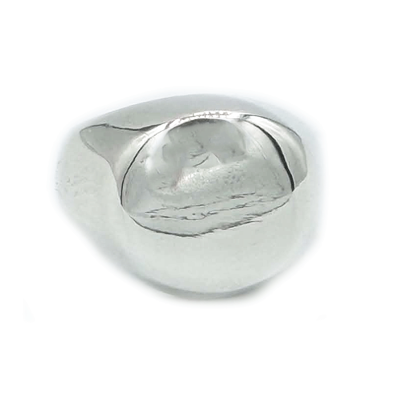 plain sterling silver signet ring