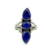sapphire quartz sterling silver gemstone ring