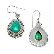 turquoise sterling silver gemstone earrings