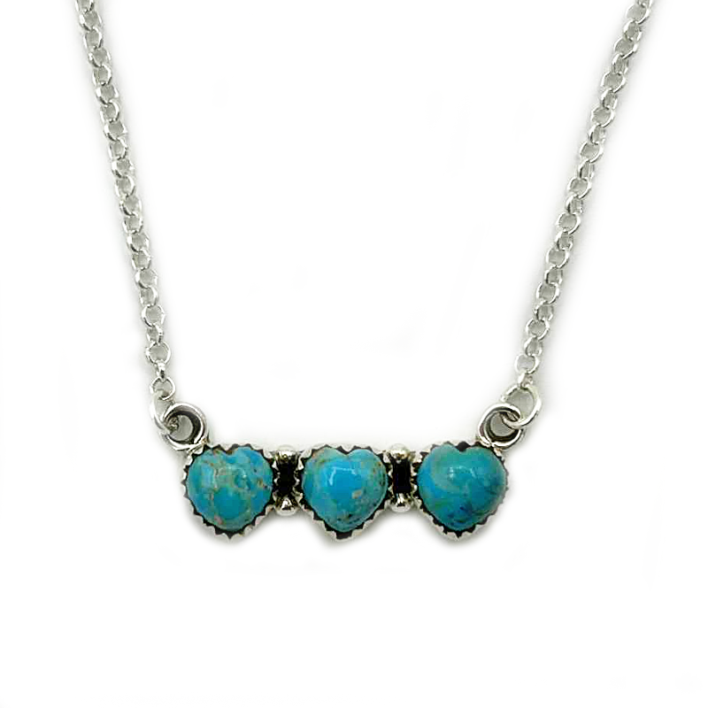 turquoise sterling silver gemstone necklace