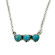 turquoise sterling silver gemstone necklace