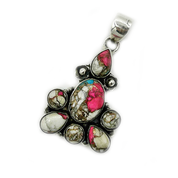 turquoise sterling silver gemstone pendant