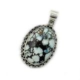 Neela Oval Bohemian Turquoise Pendant