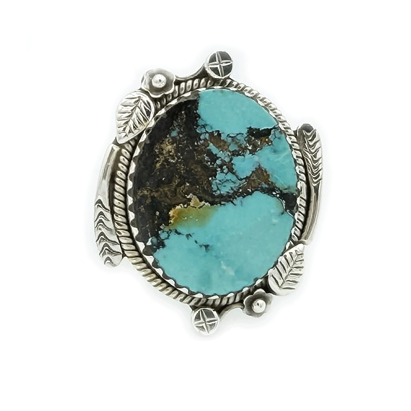 turquoise gemstone sterling silver ring