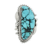 Boheme Turquoise Chunky Silver Ring