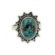 turquoise sterling silver gemstone ring