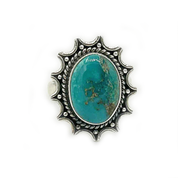 turquoise sterling silver gemstone ring