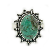 turquoise sterling silver gemstone ring