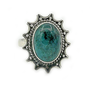 turquoise sterling silver gemstone ring
