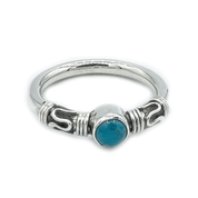 turquoise sterling silver gemstone ring