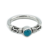 Understated Turquoise Silver Ring