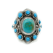 turquoise sterling silver gemstone ring