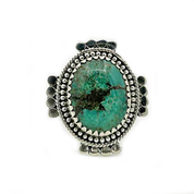 turquoise sterling silver gemstone ring