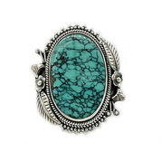turquoise sterling silver gemstone ring