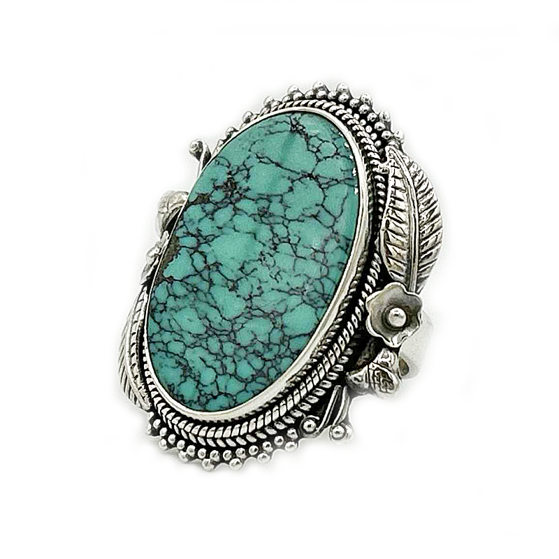 turquoise sterling silver gemstone ring
