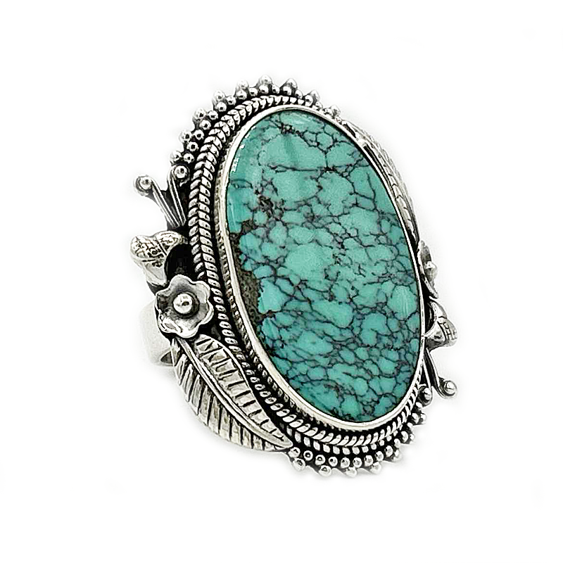 turquoise sterling silver gemstone ring