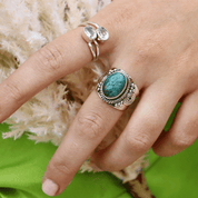 Bindi Turquoise Boho Style Ring