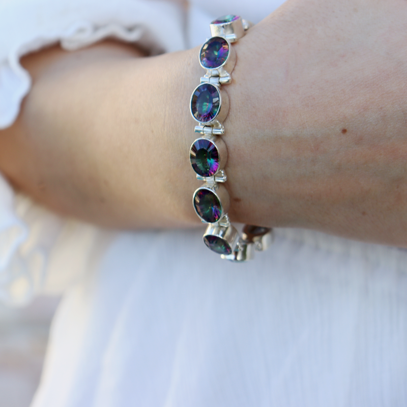 Rainbow discount topaz bracelet