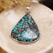 big turquoise statement pendant