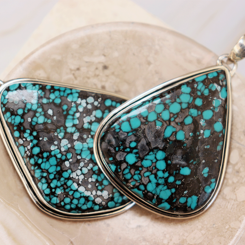 big turquoise statement pendant