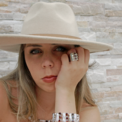garnet silver gemstone ring