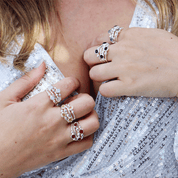 moonstone gemstone silver ring