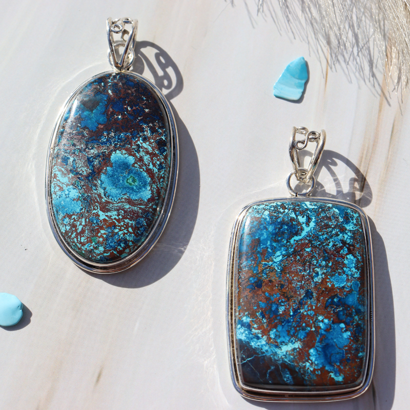 Azurite necklace discount