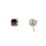 red carnelian silver gemstone earrings