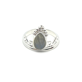 Labradorite Gemstone Crown Ring