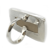 leaf jasper silver gemstone ring