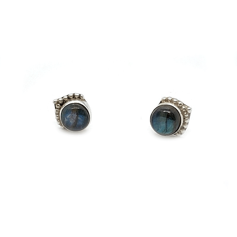 labradorite silver gemstone earrings
