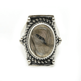 Saddle Labradorite Bohemian Ring