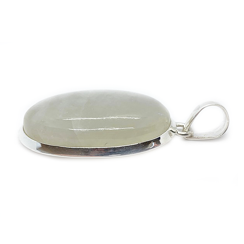 oval moonstone silver pendant