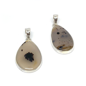 montana agate silver pendant