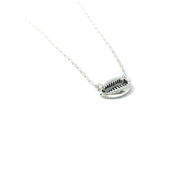 sterling silver cowrie chain necklace