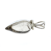 sterling silver rutilated quartz pendant