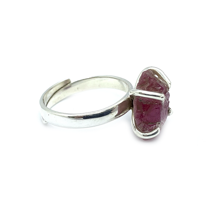 ruby quartz sterling silver gemstone ring