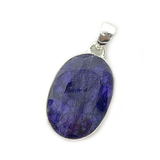 Agnes Sapphire Quartz Oval Pendant